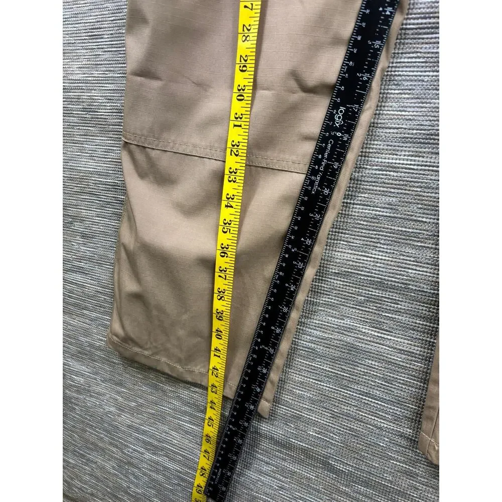 5.11 Tactical Pants Mens 44x30 Beige Cargo Canvas Elastic Waist Workwear